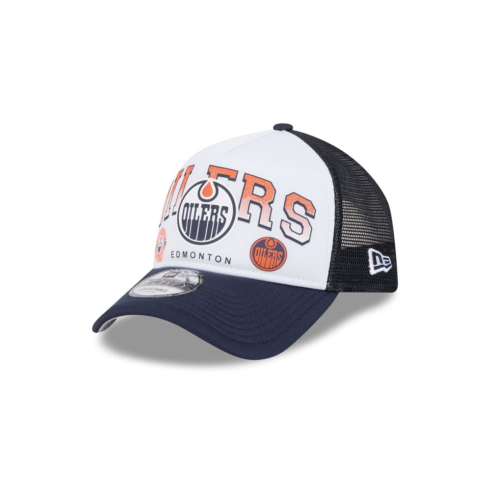 New Era Edmonton Oilers Sport Classics 9FORTY A-Frame Trucker Hat - One Size